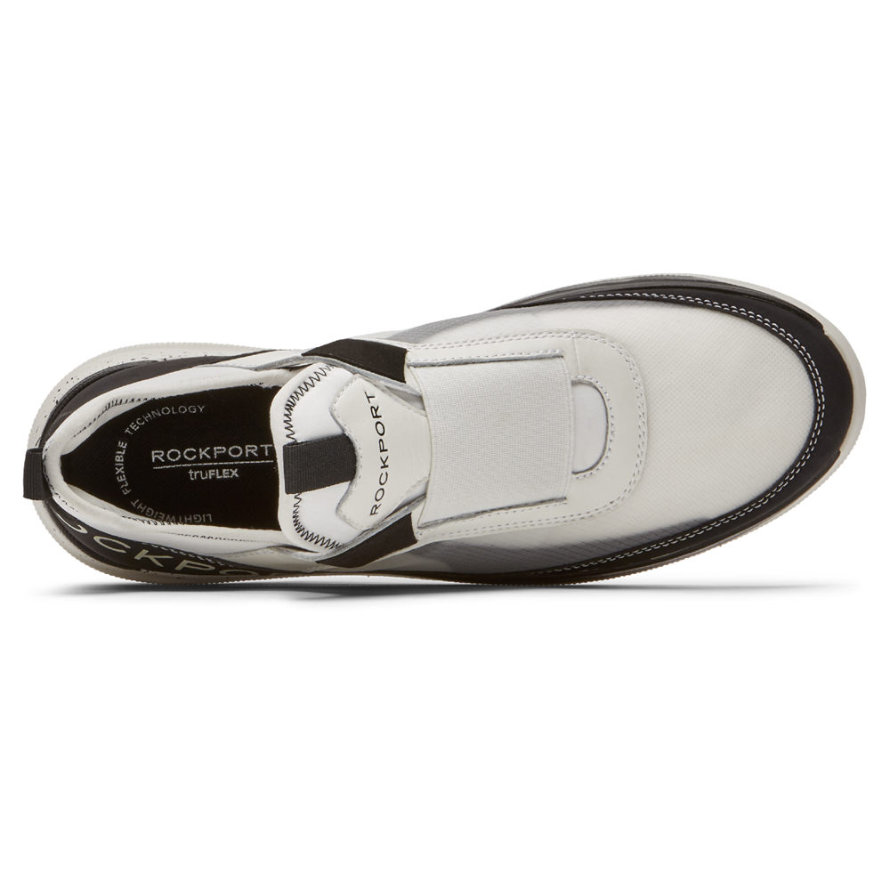 Sapato Vela Rockport Homem Branco/Pretas - Truflex Hybrid Gore - 24610VIJR